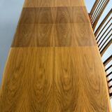 Extendable dining table in solid beech, Scandinavian design from the 70s