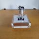 Vintage Guzzini lighter in plexiglass and chrome-plated metal – Space Age design