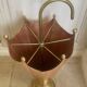 Vintage copper and brass umbrella stand