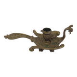 Rat de cave en bronze cygne/ bougeoir ancien