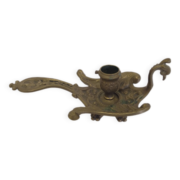 Bronze cellar rat swan/old candle holder