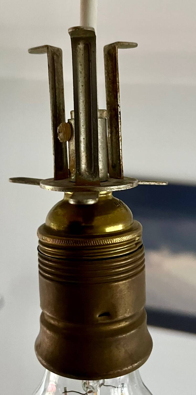 Opaline glass pendant called “Onion” Lisa Johansson-Pape for ASEA