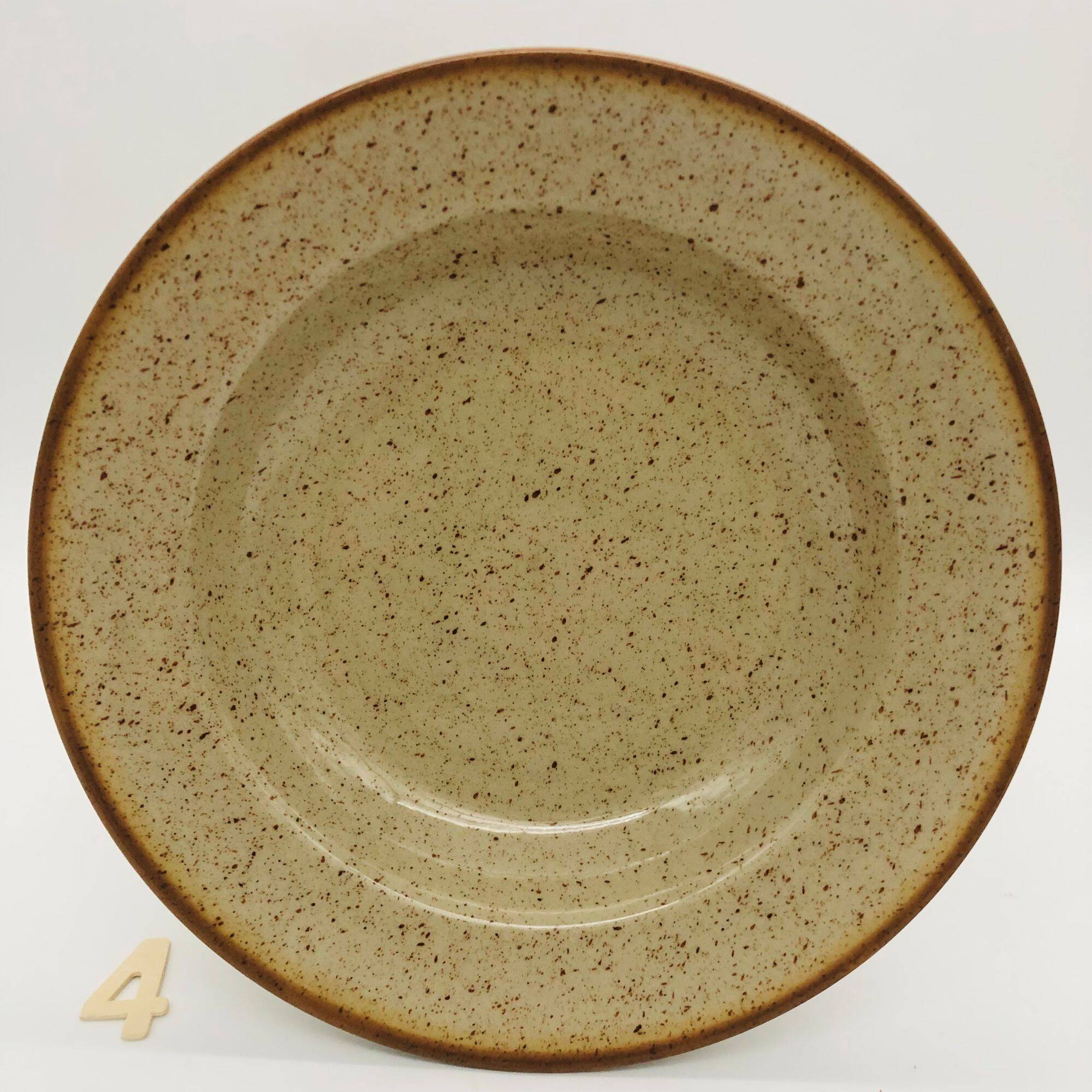 6 deep plates, Tulowice. Made in Poland.