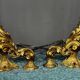 Solid gilded bronze log holder.