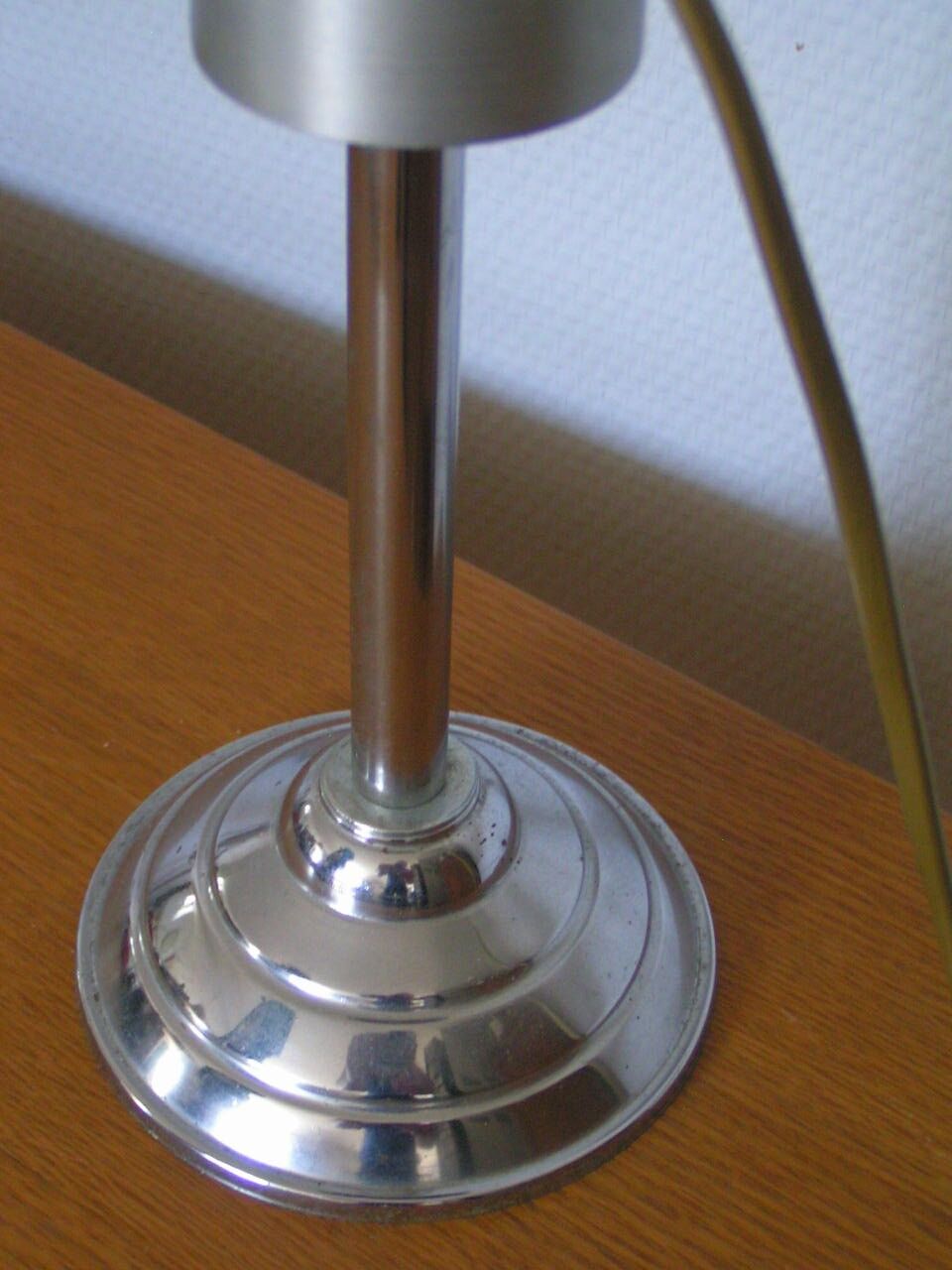 Brushed aluminum lamp 70s