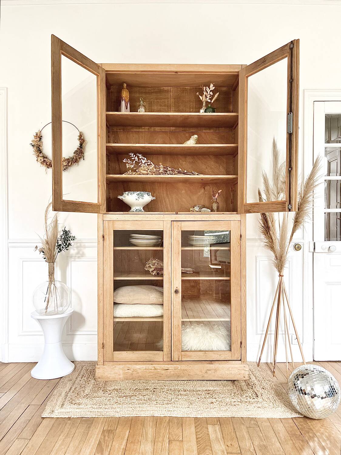 Vintage glass cabinet