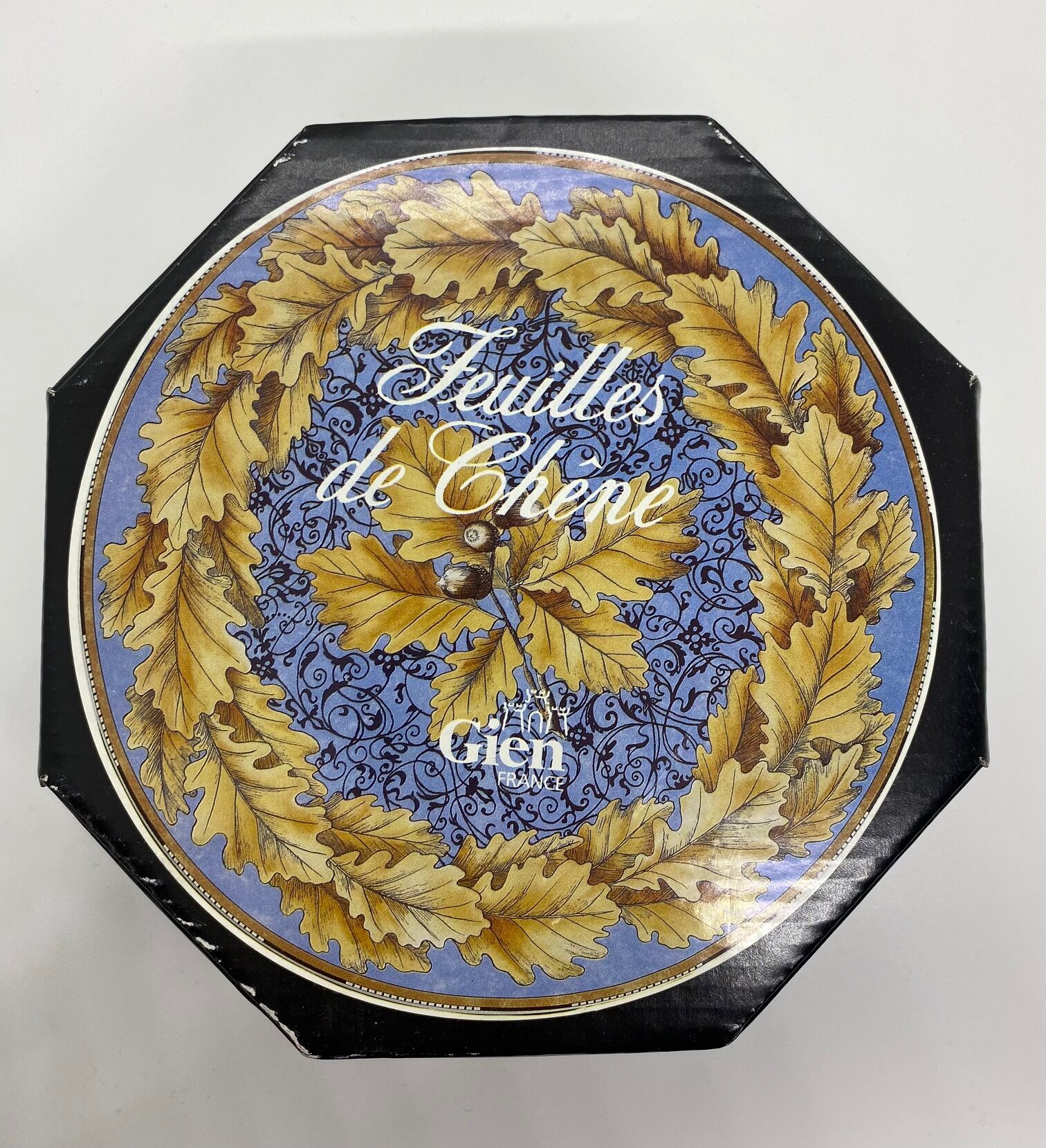 6 sofa plates, Oak leaves, Gien