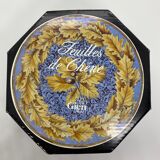 6 sofa plates, Oak leaves, Gien