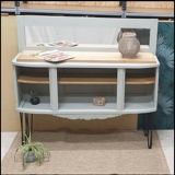 Art Deco console in oak