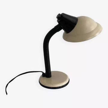 Lampe de bureau année 70 Aluminor beige