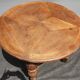 Table bureau d'armateur pieds balustre et rose des vents, style renaissance XIXe