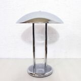 Mushroom lamp in chromed metal