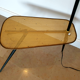 Lampadaire tripode mid-century avec tablette en metal perforé