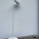 White metal floor lamp reading light 1980