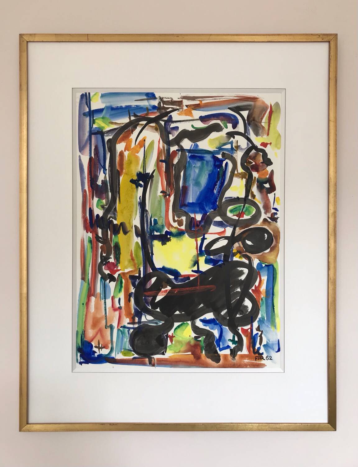 René marie 1890-1973. watercolor and ink, 1962.