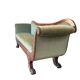 Fauteuil baroque vintage vert d'eau / Biedermeier / canapé
