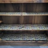 Small buffet shoe storage console in solid wood