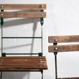 Anciennes chaises de terrasse pliantes (c.1920). Ensemble de 2 pièces #32