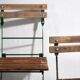 Anciennes chaises de terrasse pliantes (c.1920). Ensemble de 2 pièces #32