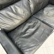 ‘70s/‘80s Vintage 620 Leather 2-Seater Sofa by Dieter Rams for Vitsoe