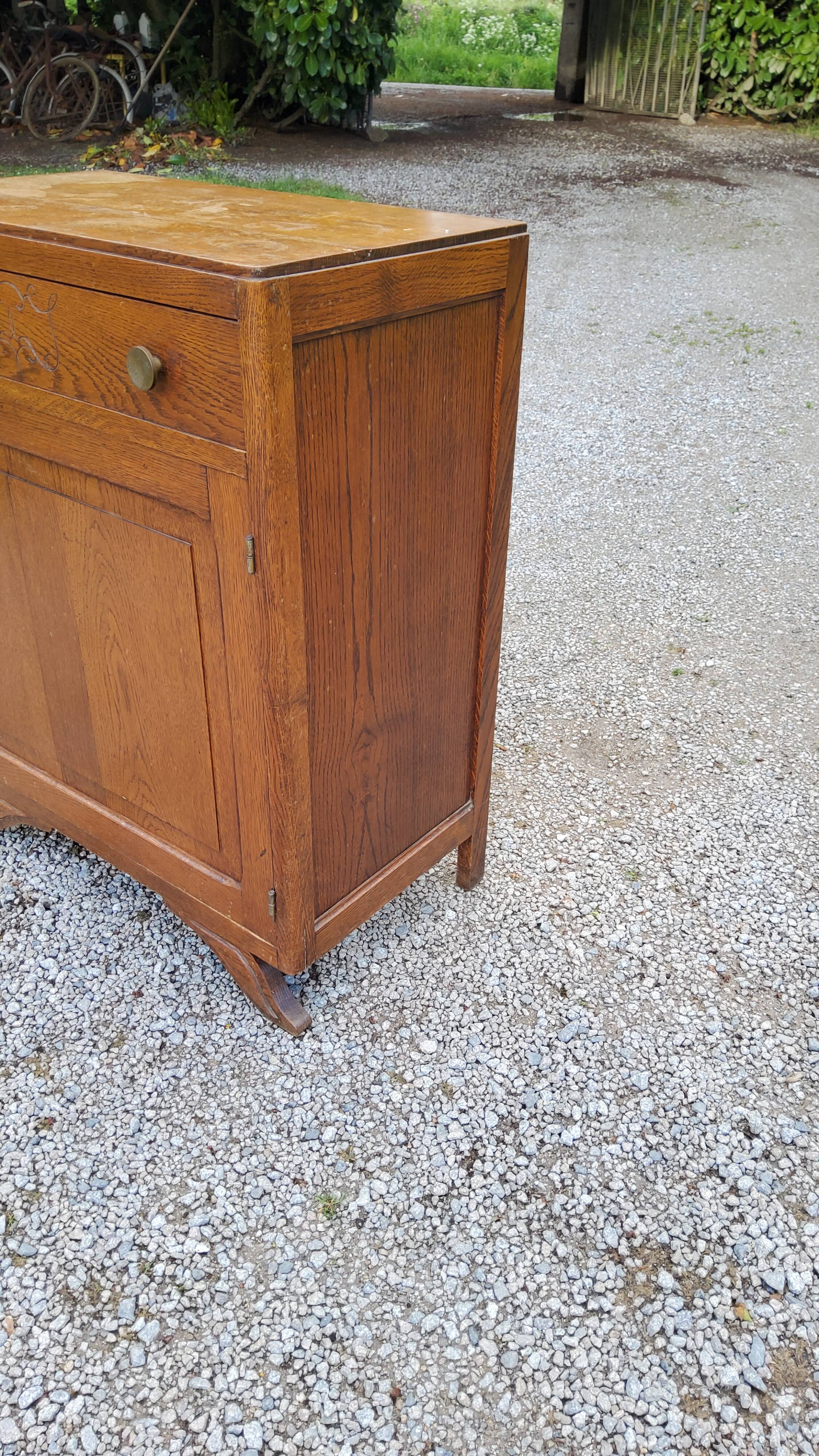 1940s oak confectioner