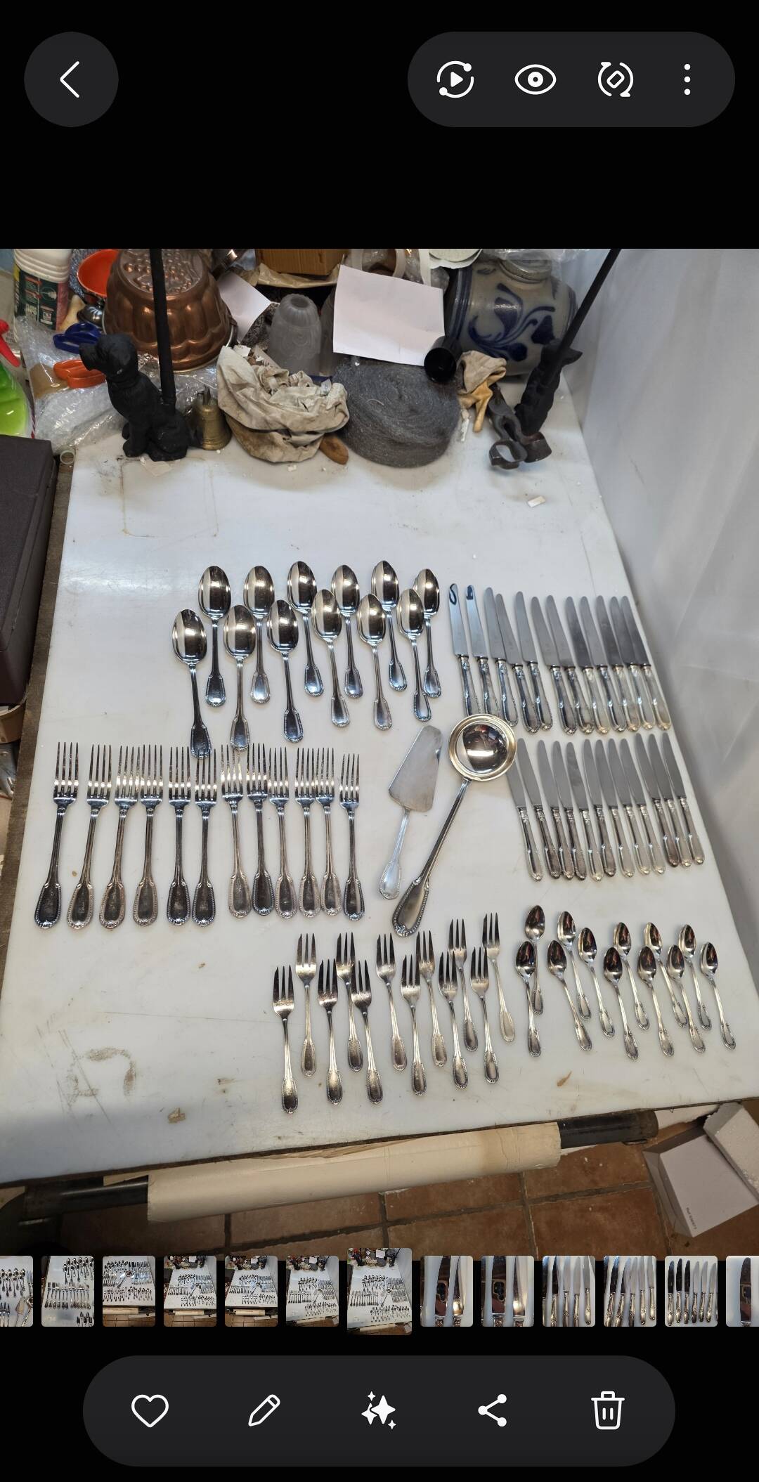 Ménagère 72 pièces en métal argenté 100  Saint-Médard, avec coffret