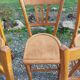 6 wooden bistro chairs, Luterma style