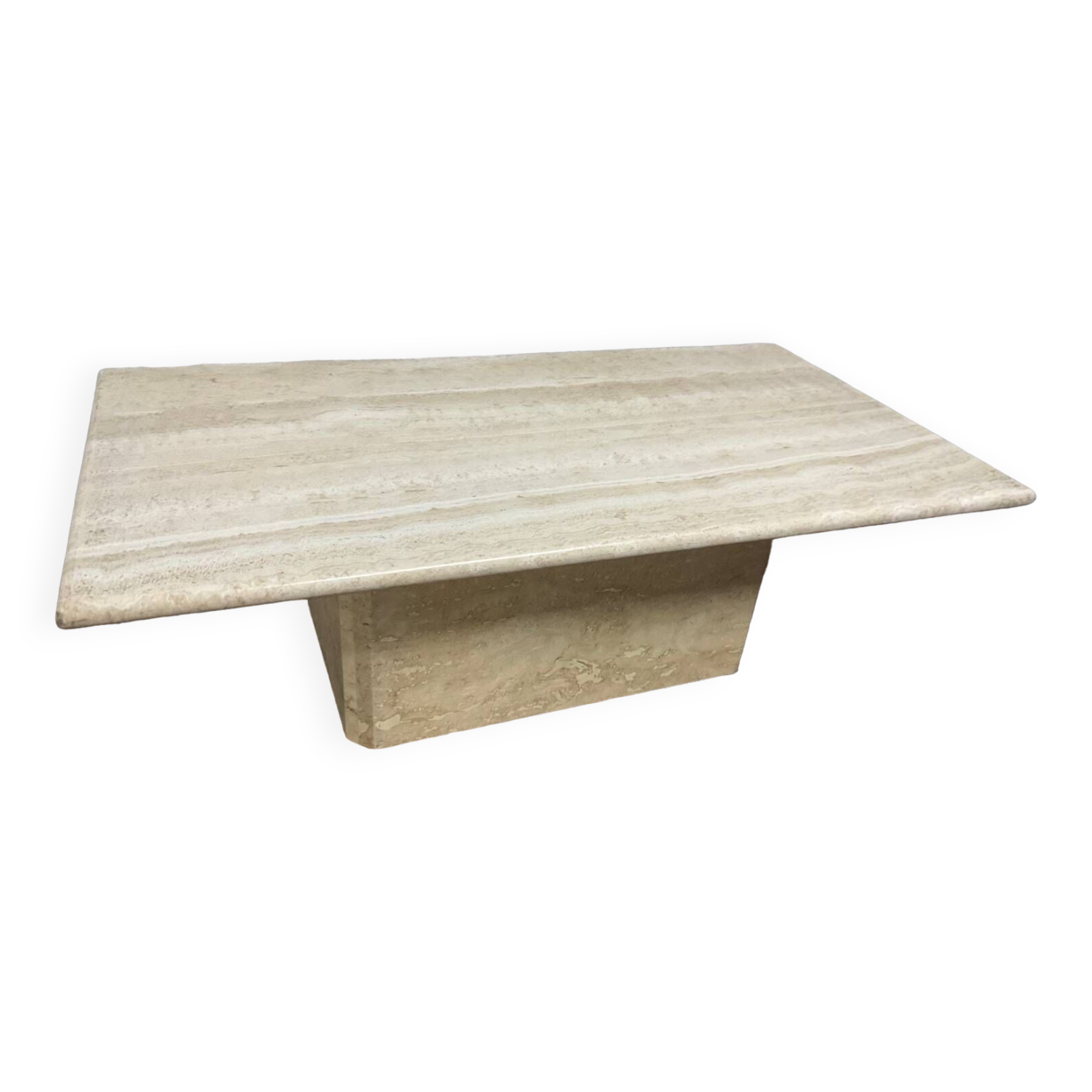 Travertine coffee table from the 70s