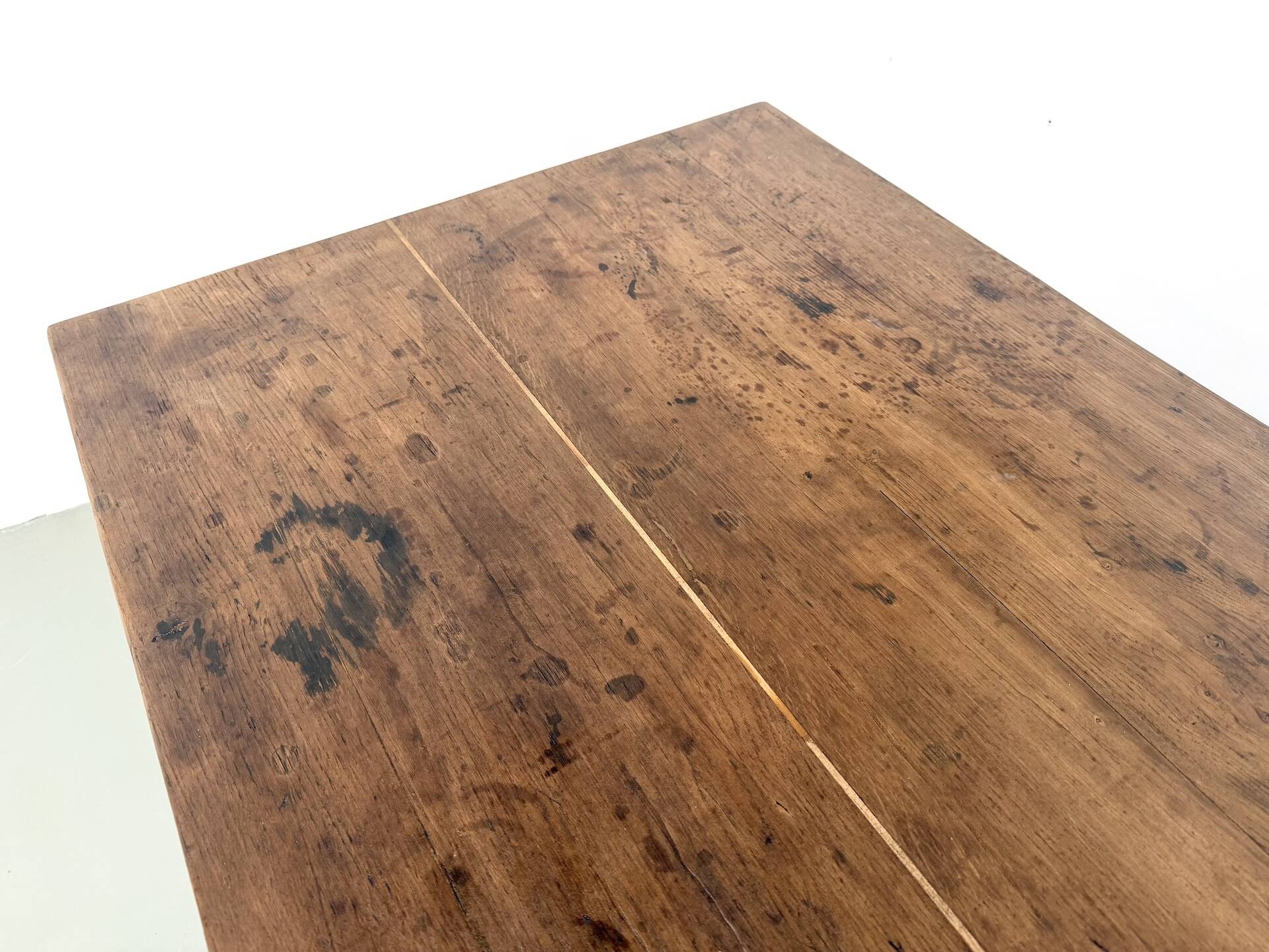 Solid oak trade counter, six drawers, France, circa 1920.