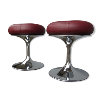 Pair of Scandinavian stools Satellit by Boerje Johanson for Johanson Design