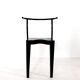 6 black Dr Glob chairs by Philippe Starck for Kartell. Italy 1988.