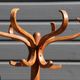 Dark BAUMANN parrot coat rack (A1)