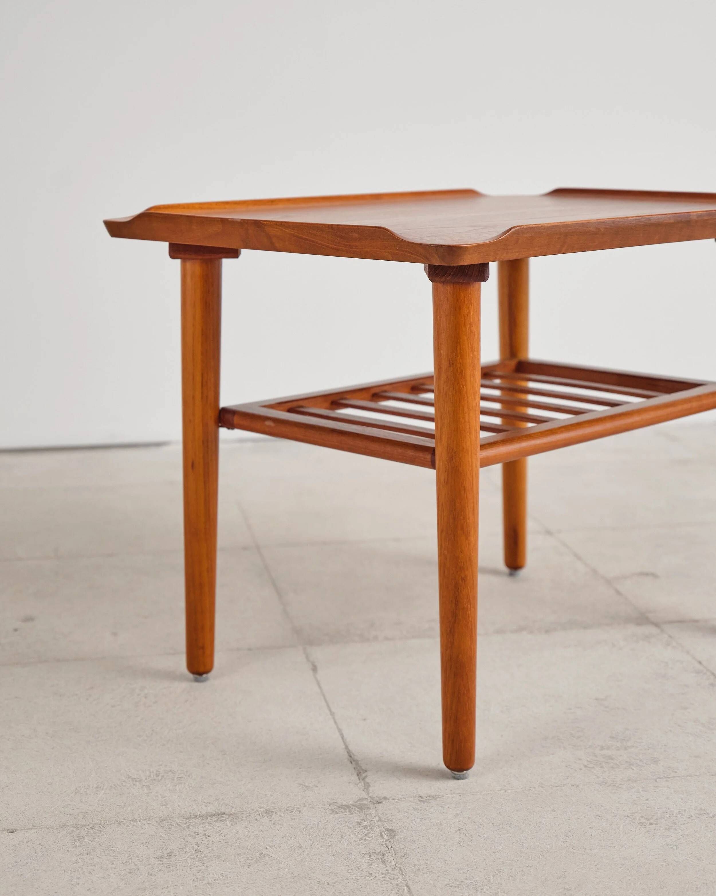 Teak coffee table by Holger Georg Jensen for Kubus, Denmark, 1960s.