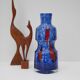Vase en verre bleu de Prachen Glass Works
