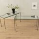 Glass table set, 1980s