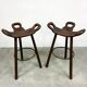 Vintage Spanish barstools brutalism Marbella