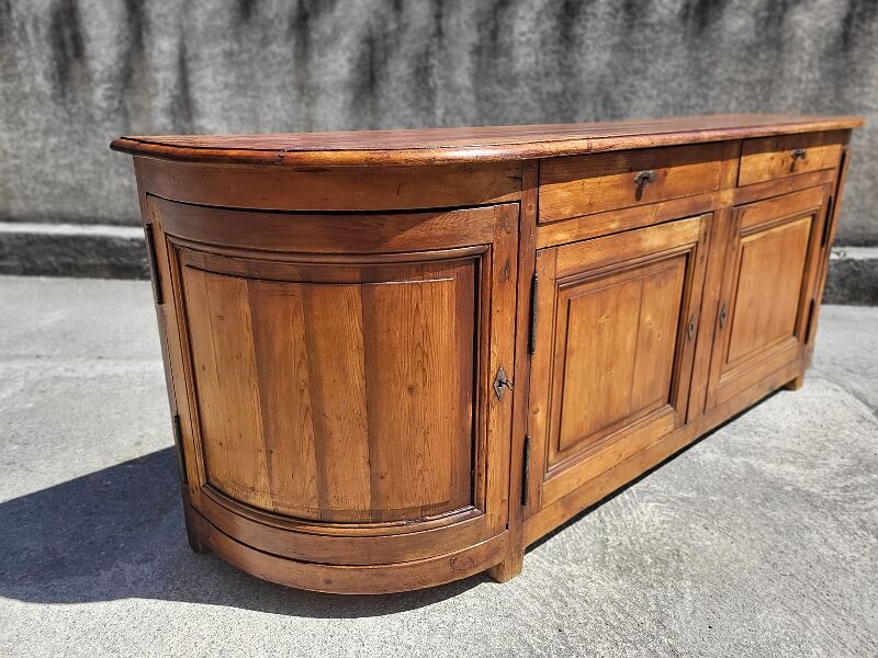 Row 4 doors 2 drawers in pitchpin xix th siecle