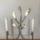 Bronze wall lamps leaves of branches