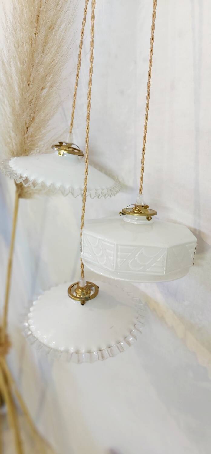 Art deco waterfall pendant light