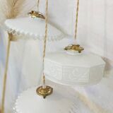 Art deco waterfall pendant light