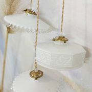 Art deco waterfall pendant light
