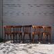 Lot of 6 vintage bistro chairs
