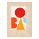 Collage sur papier ancien - H711 - signé Eawy