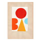 Collage sur papier ancien - H711 - signé Eawy