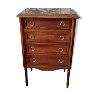 Commode en chiffonnière style Louis XVI