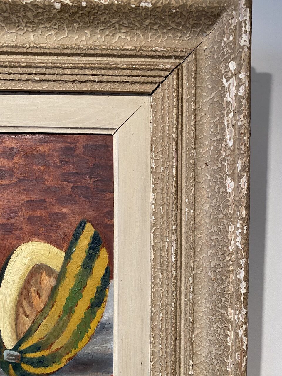 Painting Still Life with Watermelon Mid XX Century