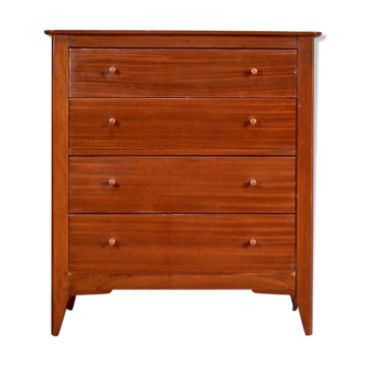 Vintage midcentury Lebus chest, tallboy in teak