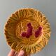 2 fruit plates, slurries, Sarreguemines France