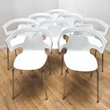 Suite of 8 Segesta 500 chairs, Alias