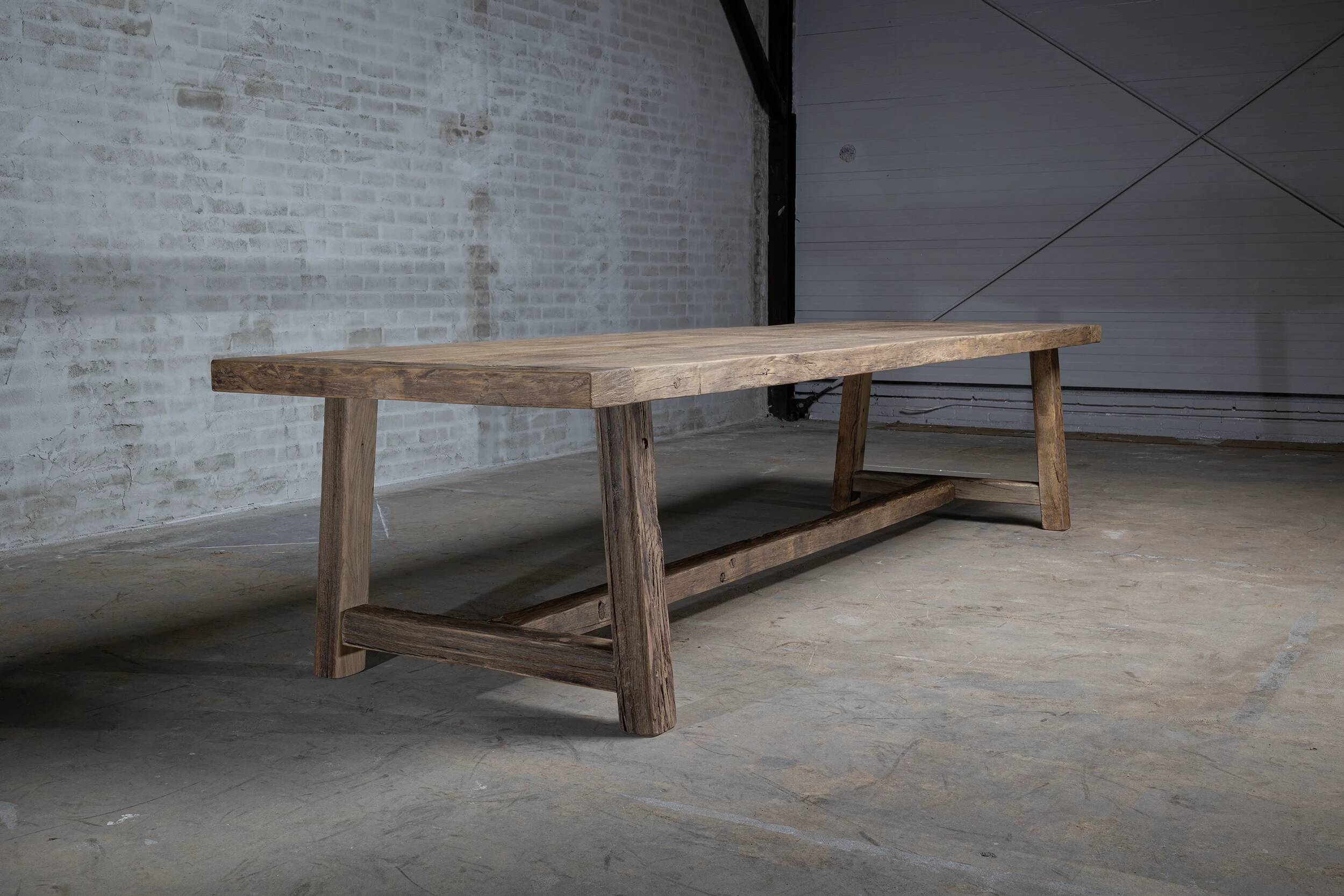 Table de ferme en chêne massif Founder - 250 cm